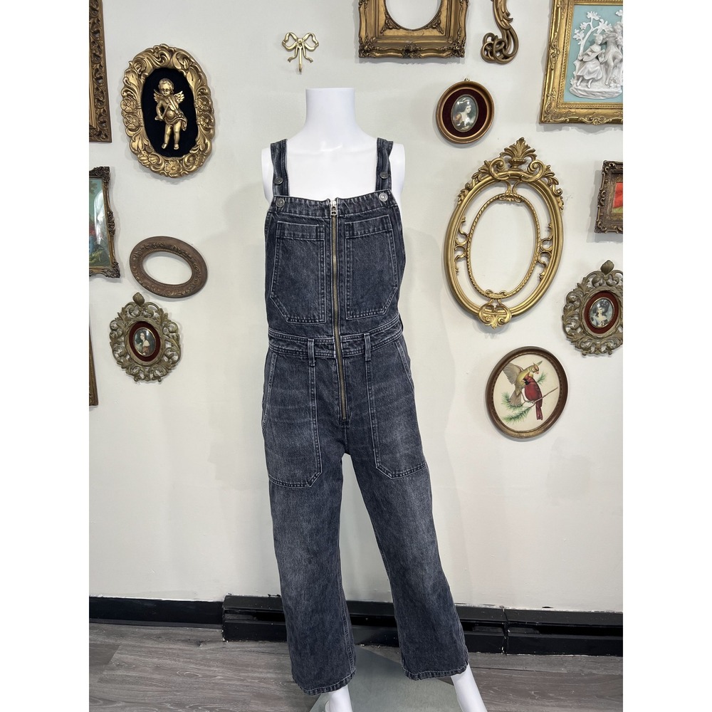 Citizens of Humanity Faded Black Denim Overalls Size XS